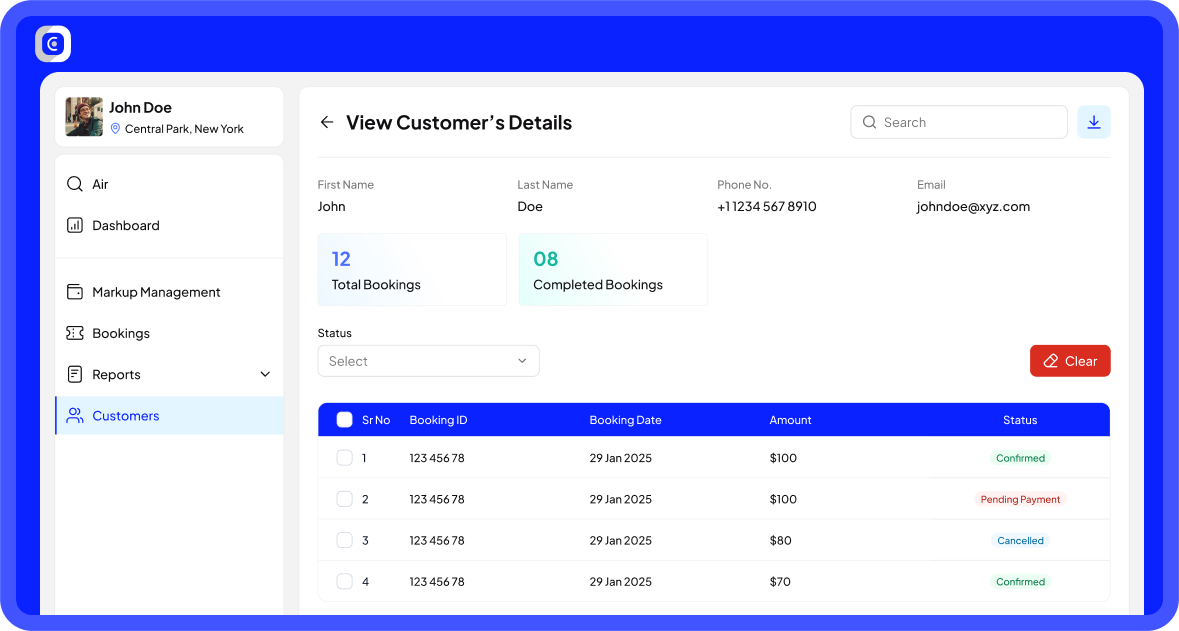 Customer & Agent Profile Management