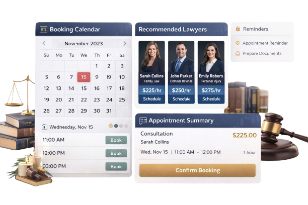 legal appoinment scheduling software