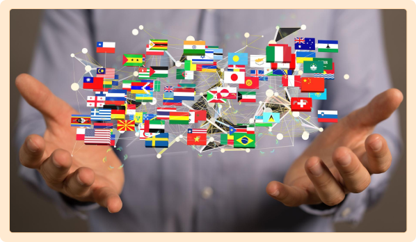 Multi currency and language support Multi currency and language support illlustration