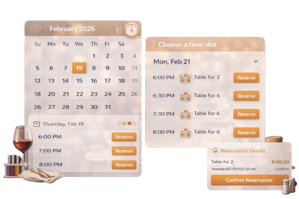 Restaurant Reservation Software | Online Table Booking System for Restaurants